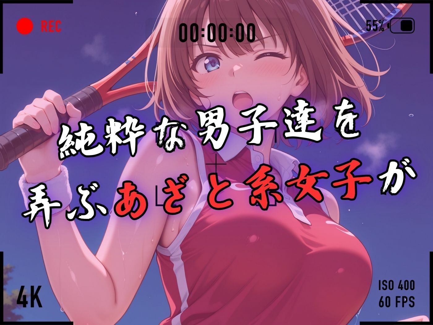 【4Kイラスト】1万3000人の生徒を抱いた校長による森あかりへの性指導（テニス編） - サンプル画像 3
