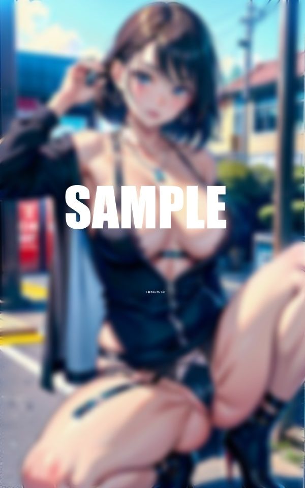 エロ過ぎるガーターベルト美熟女たち若いビンビン勃起チンポが欲しくて街を徘徊 - サンプル画像 2