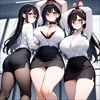 フェチコレVol.53 吊り上げ拘束された巨乳OLたち（黒髪ロング眼鏡メイン）【総枚数250枚】 - サンプル画像 1