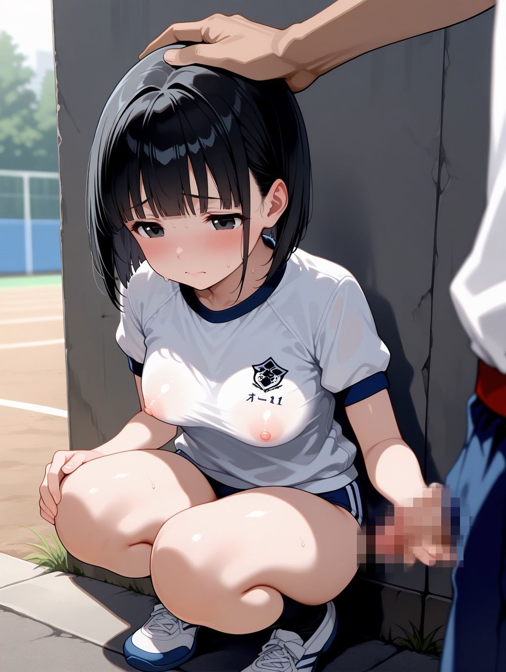 ウブな田舎娘に青姦中出し - サンプル画像 8