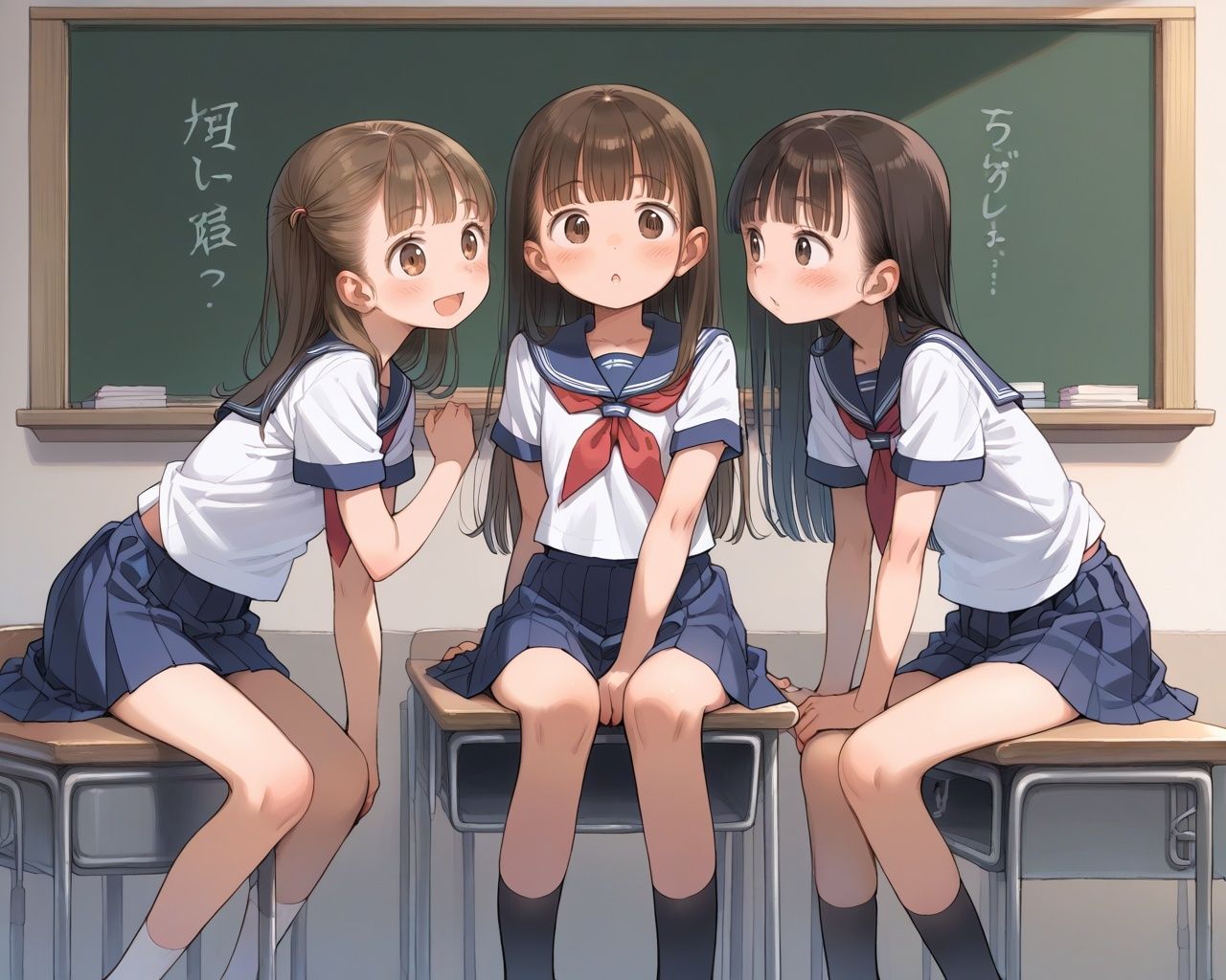 ぷにまん学級課外授業 ちっぱい少女のスジまん種付け実習 - サンプル画像 2