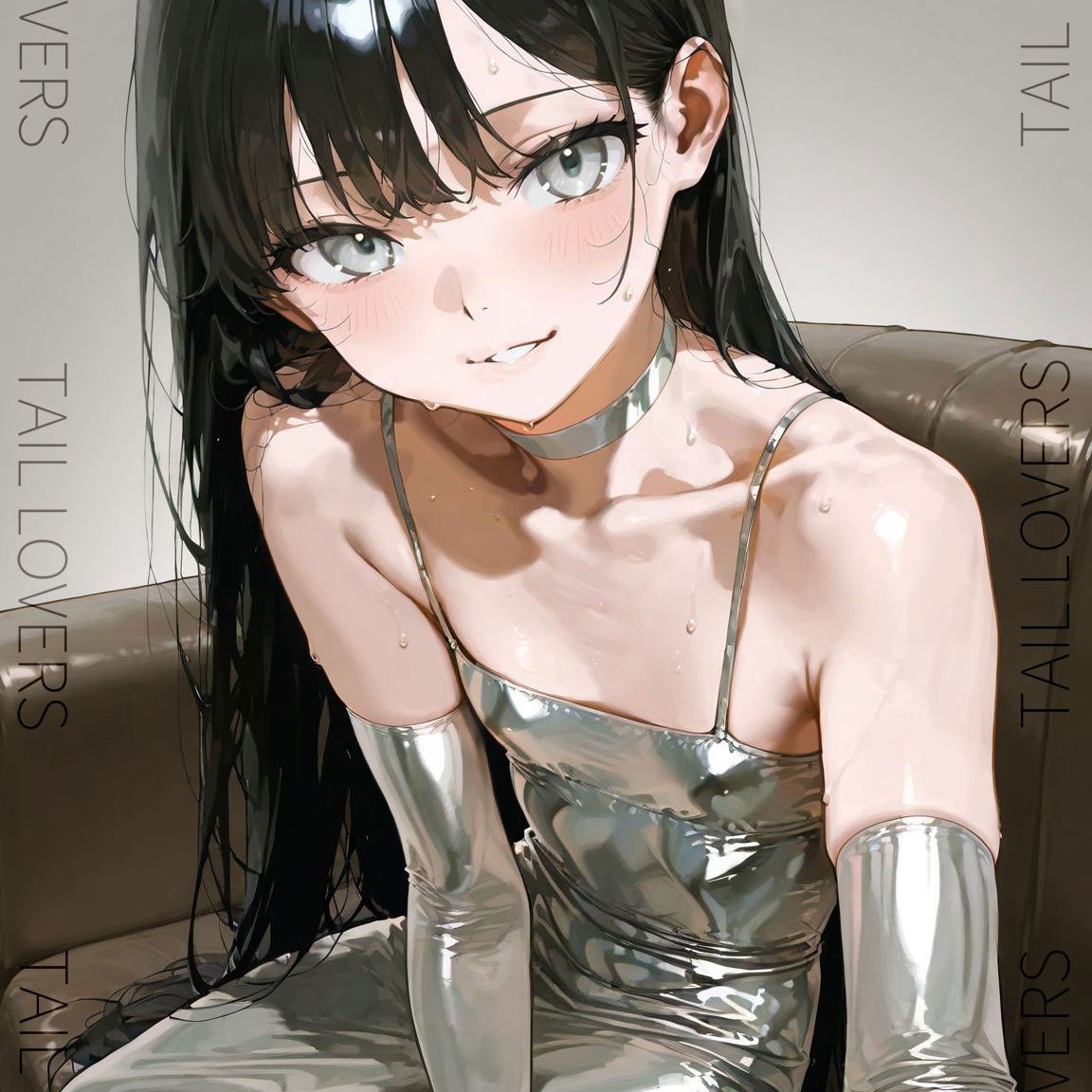 光沢ドレスで誘惑してくる彼女【218枚＋3movies】 - サンプル画像 3