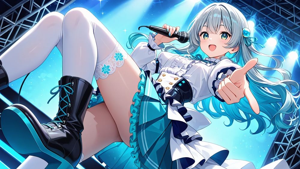 【FANZA専売】清楚銀髪と金髪アイドルの秘密プライベートレッスン【4K高画質】 - サンプル画像 3