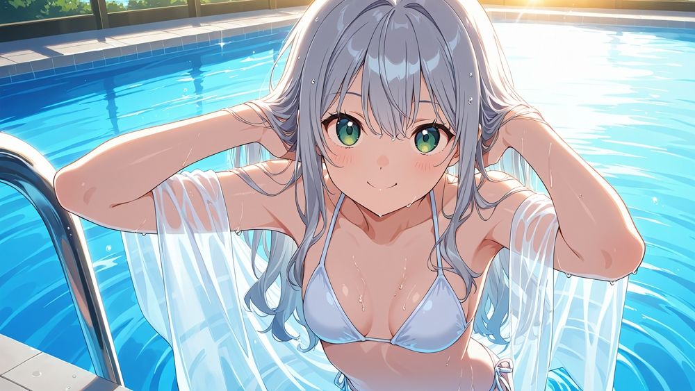 【FANZA専売】清楚銀髪と金髪アイドルの秘密プライベートレッスン【4K高画質】 - サンプル画像 5