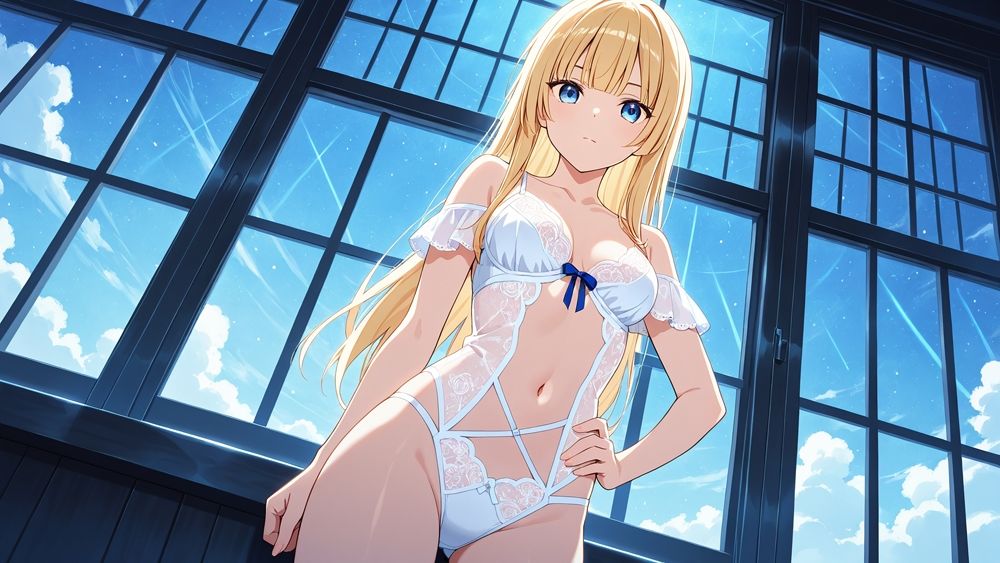 【FANZA専売】清楚銀髪と金髪アイドルの秘密プライベートレッスン【4K高画質】 - サンプル画像 6
