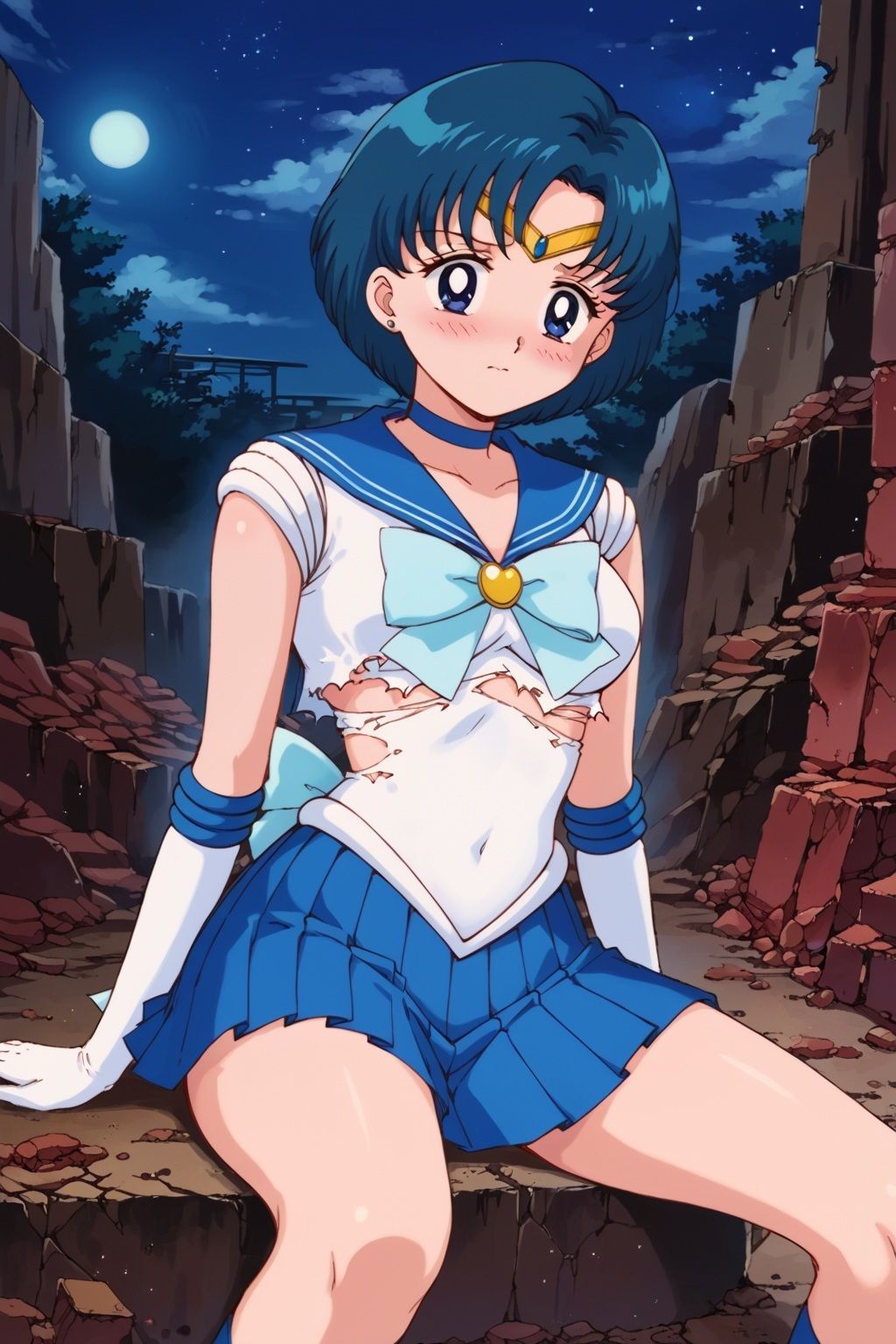 敗北ヒロイン 美少女戦士マーキュリーの陥落 - サンプル画像 4