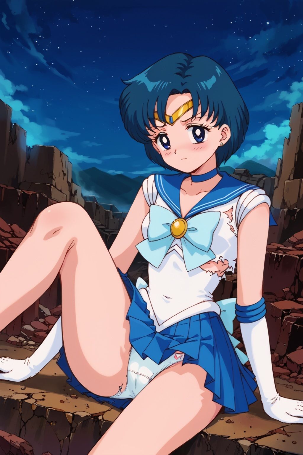 敗北ヒロイン 美少女戦士マーキュリーの陥落 - サンプル画像 5