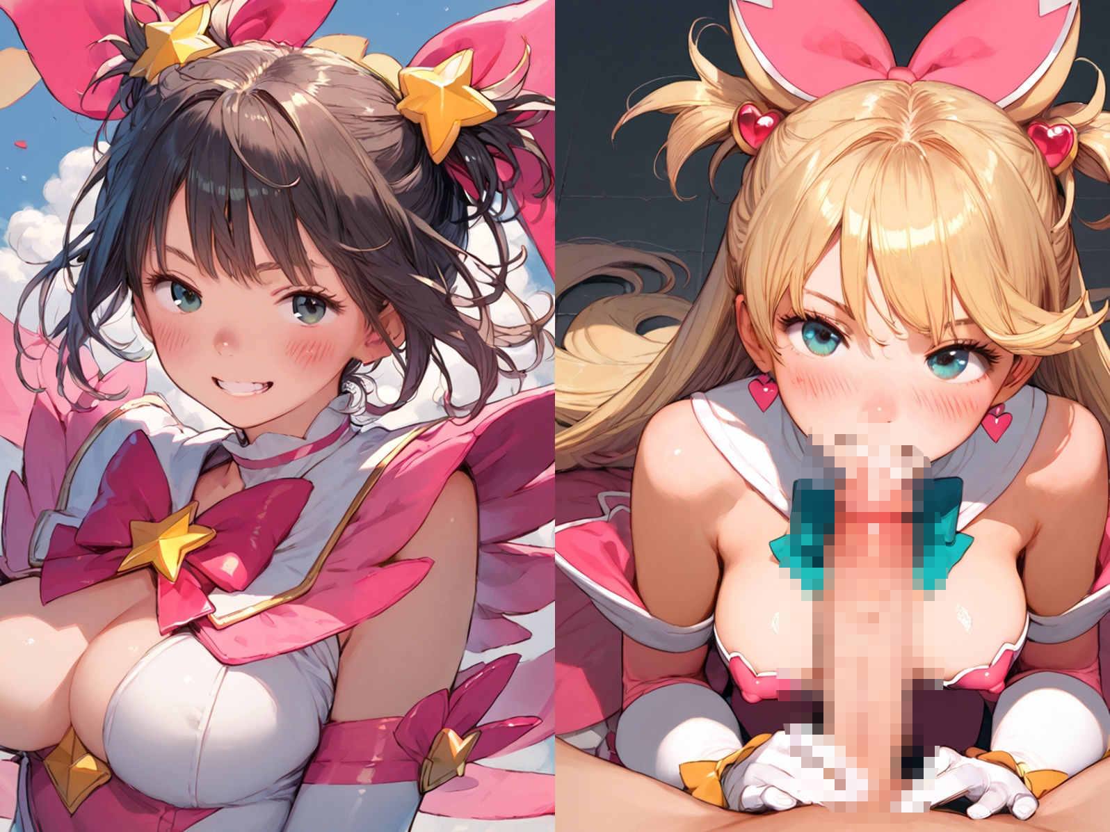 俺専属のおまんこ係になった魔法少女と子作りしてみた - サンプル画像 1