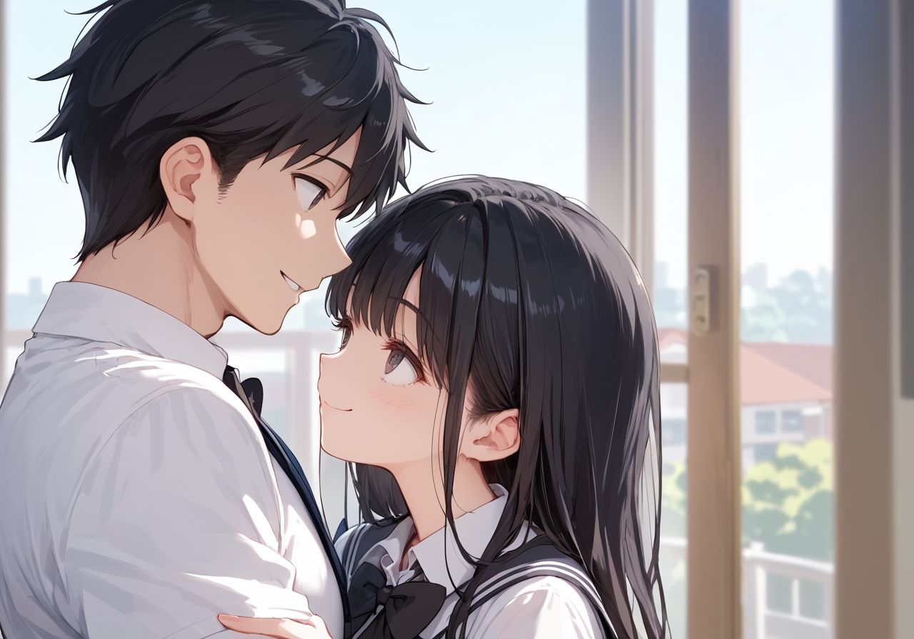 幼馴染と3秒ルールSEX〜3秒だけなら浮気はカウントされないんだからね！〜 - サンプル画像 1