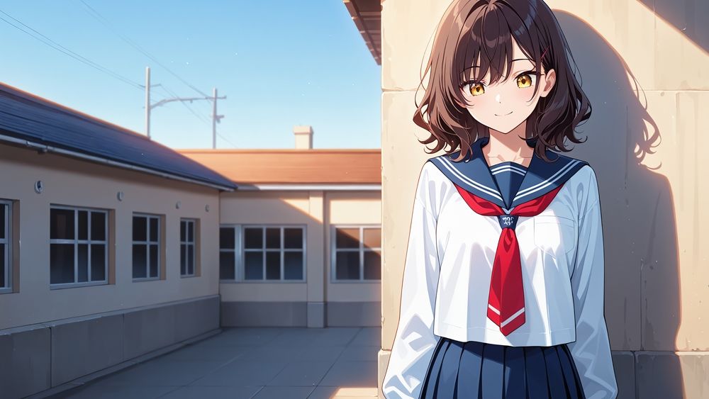 【4K】【FANZA専売】爆乳スク水美少女がコーチと放課後のプールで秘密特訓 - サンプル画像 2