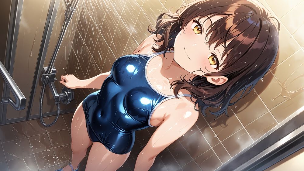 【4K】【FANZA専売】爆乳スク水美少女がコーチと放課後のプールで秘密特訓 - サンプル画像 6