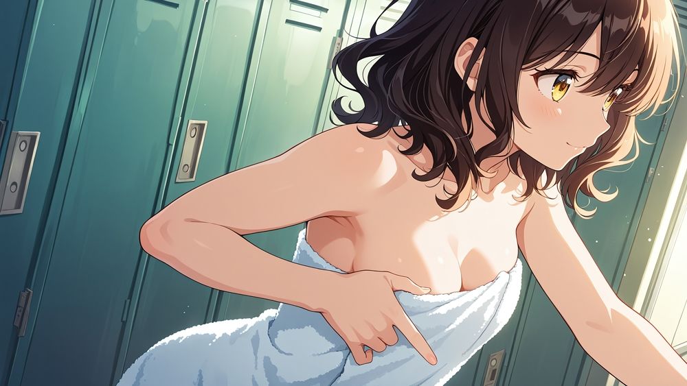 【4K】【FANZA専売】爆乳スク水美少女がコーチと放課後のプールで秘密特訓 - サンプル画像 8