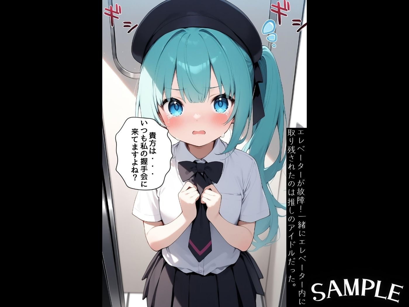 エレベーターが故障！同乗していたのは推しのアイドルだったんだ。 - サンプル画像 5