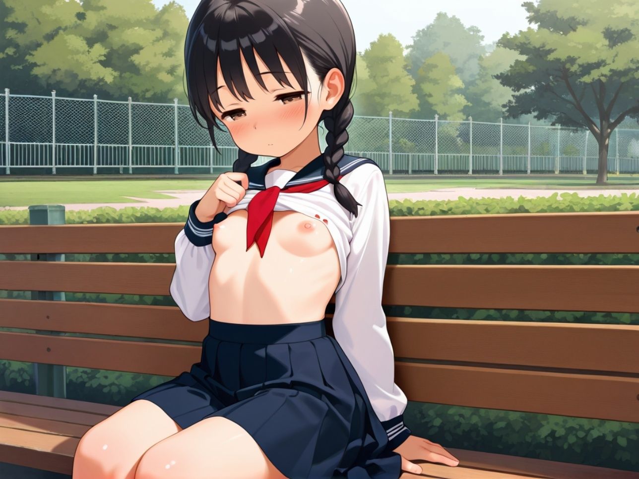 処女っ子たちに種付け性指導 - サンプル画像 3