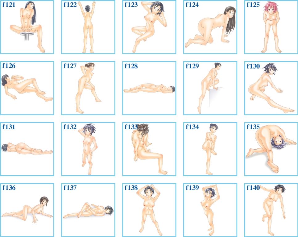 裸婦イラストポーズ集  vol.07 - サンプル画像 3