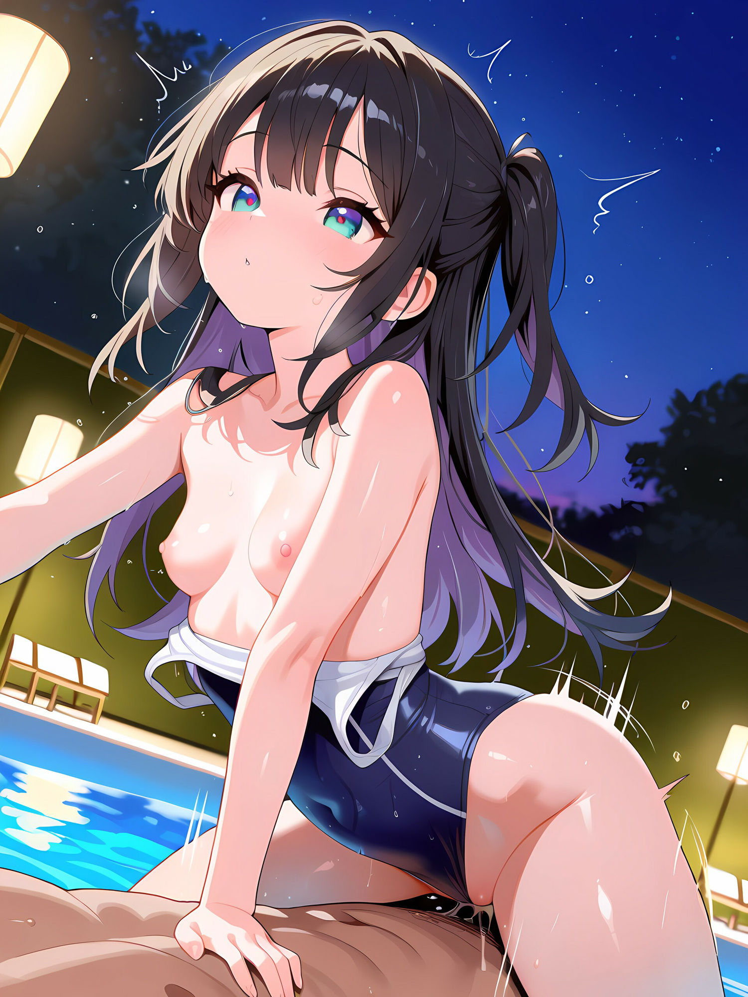 ぱっちりまつ毛な美少女とイチャイチャ！@ナイトビーチ2 - サンプル画像 4