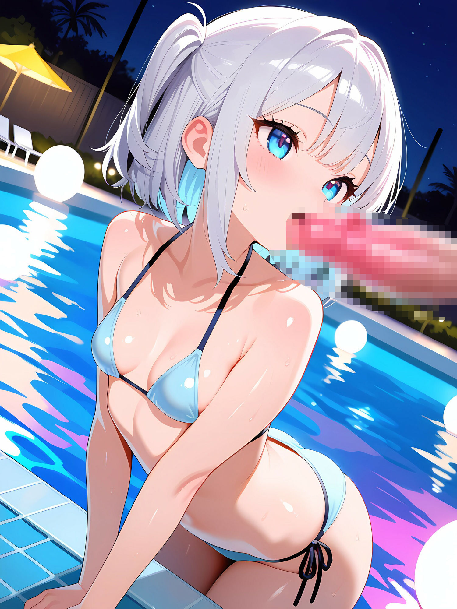 ぱっちりまつ毛な美少女とイチャイチャ！@ナイトビーチ2 - サンプル画像 6