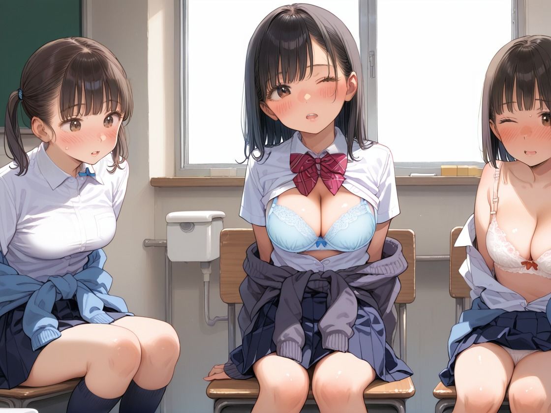 女子校生ハーレムで僕の精子が搾り取られる件 - サンプル画像 6