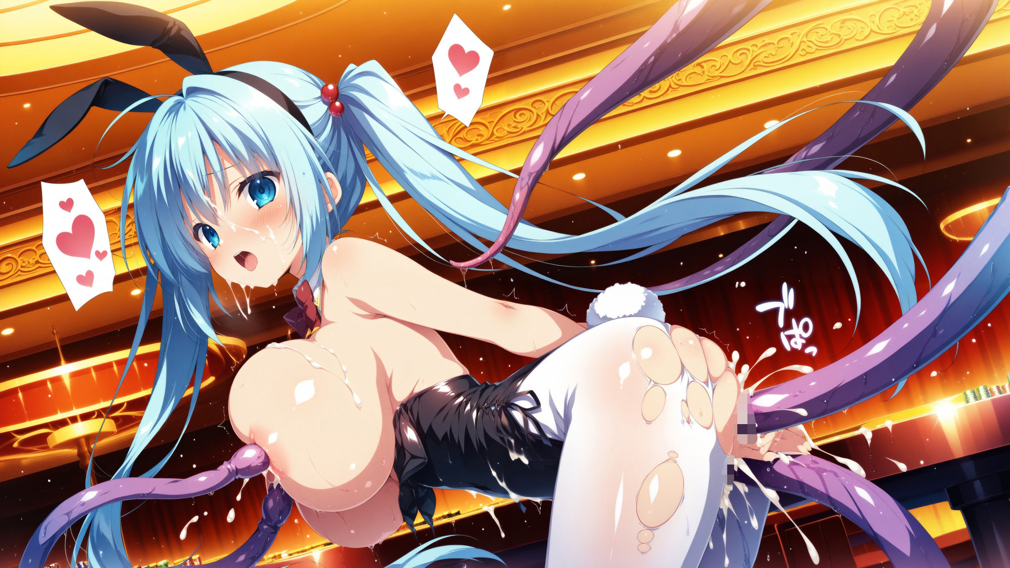 触手に囚われた少女達 〜バニーガール編〜 Vol.2 - サンプル画像 9