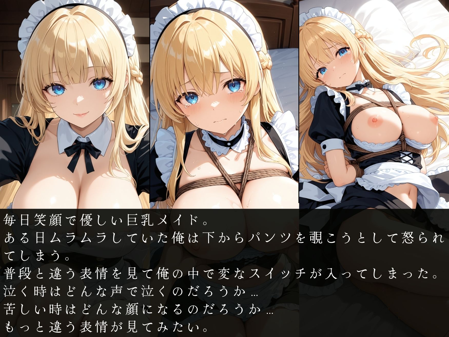 壊された日常〜巨乳メイドを緊縛生ハメ調教〜 - サンプル画像 1