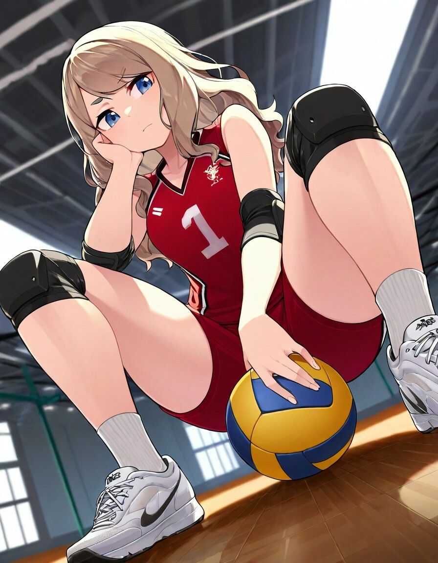 バレー部の一軍女子と体育館で - サンプル画像 2