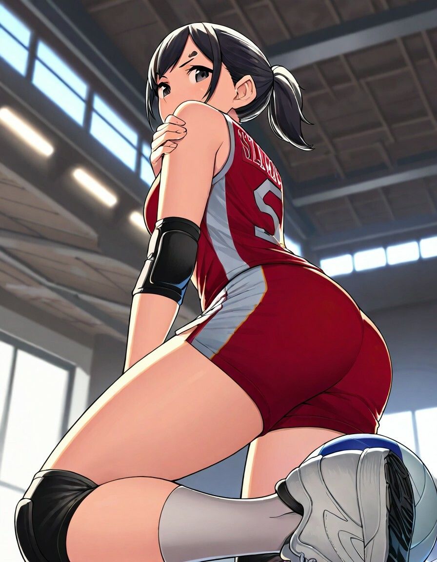 バレー部の一軍女子と体育館で - サンプル画像 3