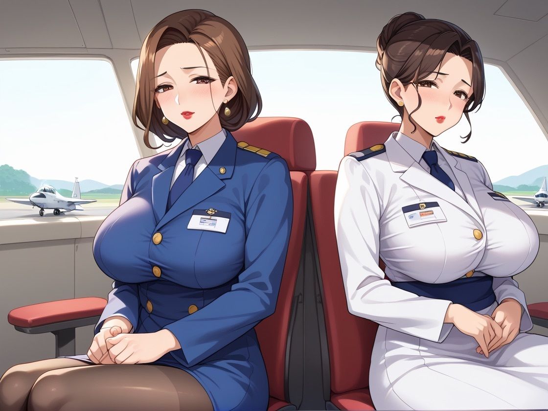 人妻フライトアテンダントとお空で生ハメセックス - サンプル画像 5