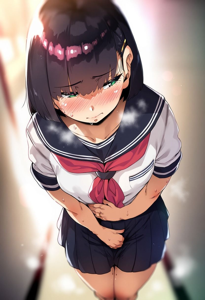 女子トイレ盗撮スカトロCG集 制服JKのうんこシーン詰め合わせ！ - サンプル画像 7