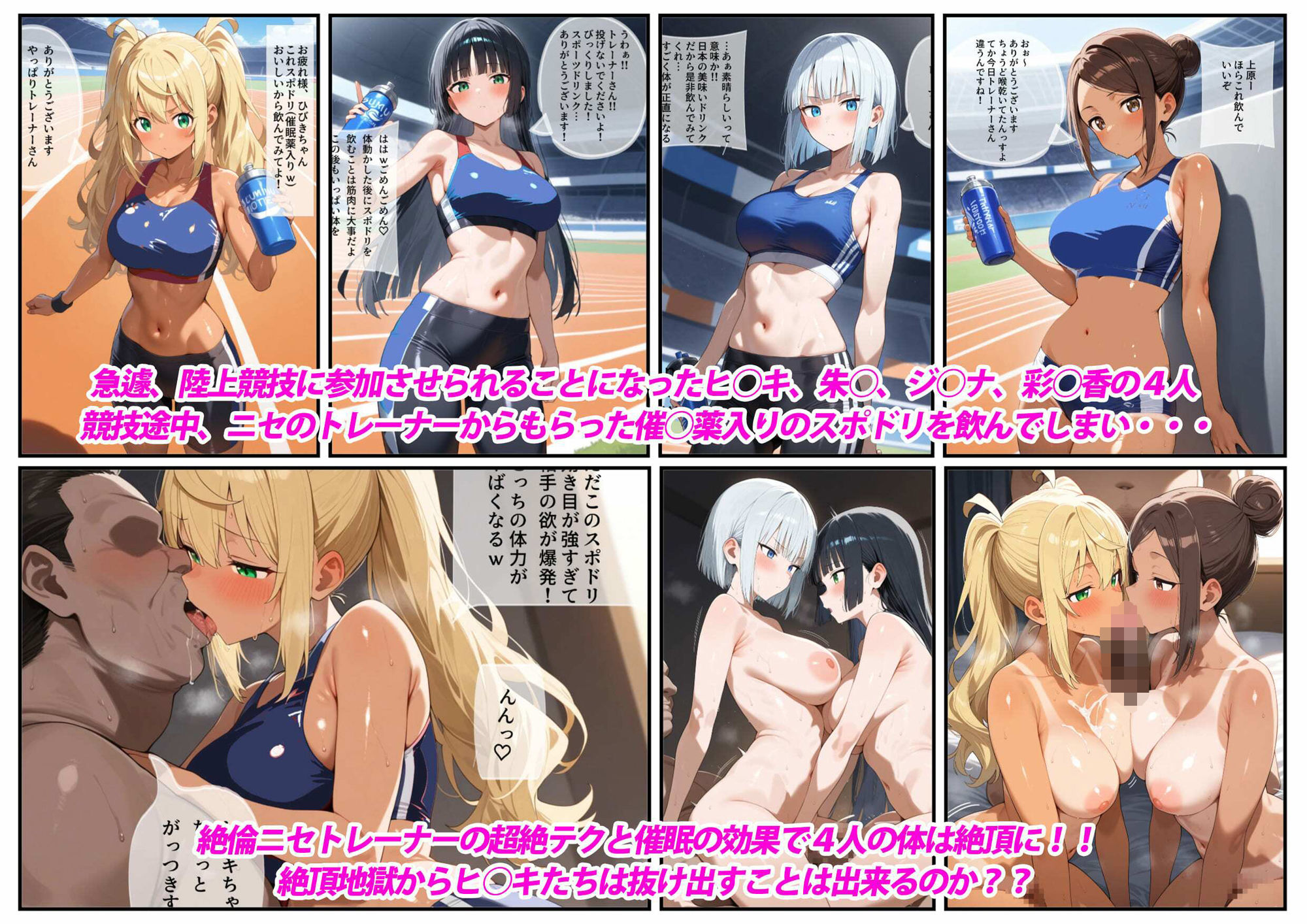 催◯スポドリ飲んでチ○ポ咥えちゃう？ - サンプル画像 1