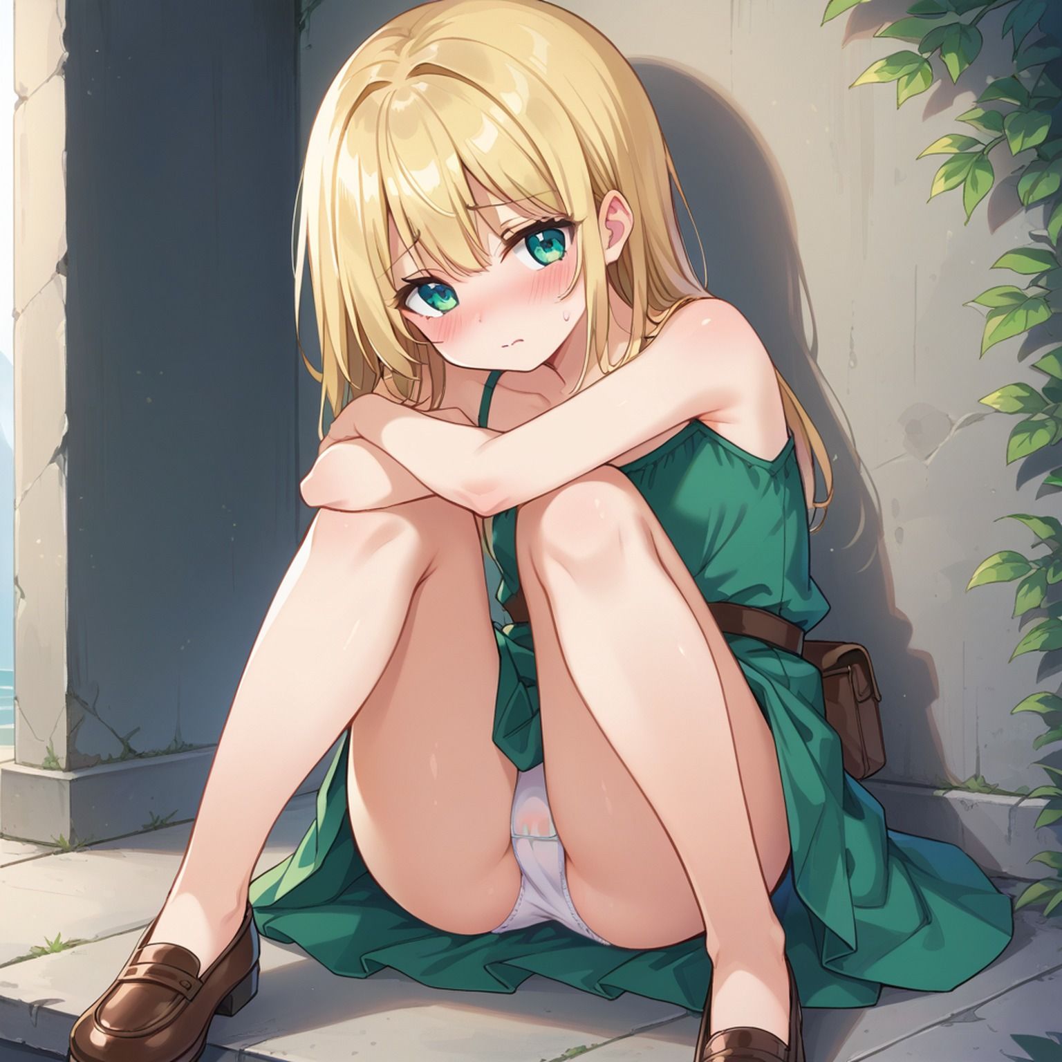 パンティーまる見え美少女【AIイラスト集】 - サンプル画像 1