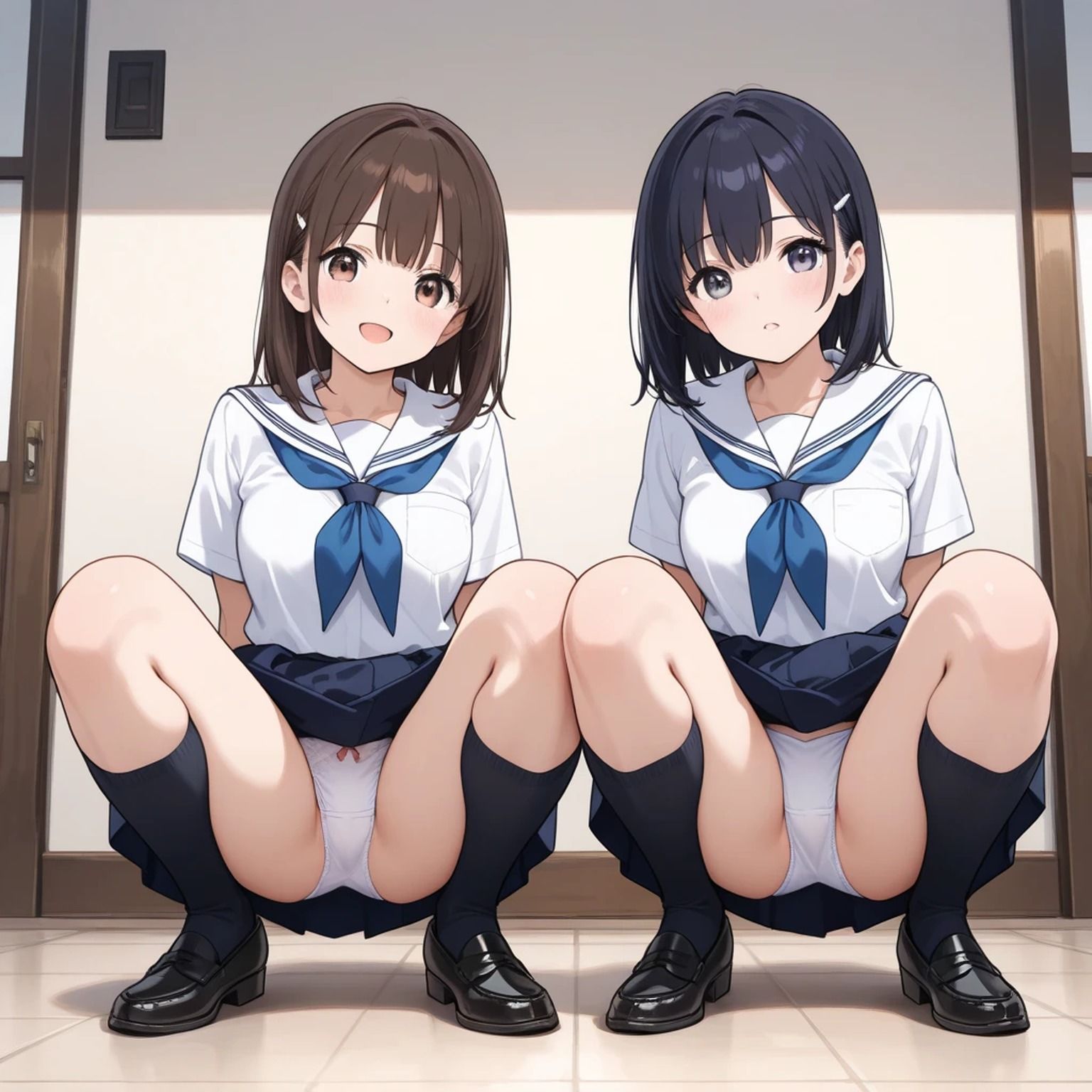 パンティーまる見え美少女【AIイラスト集】 - サンプル画像 3