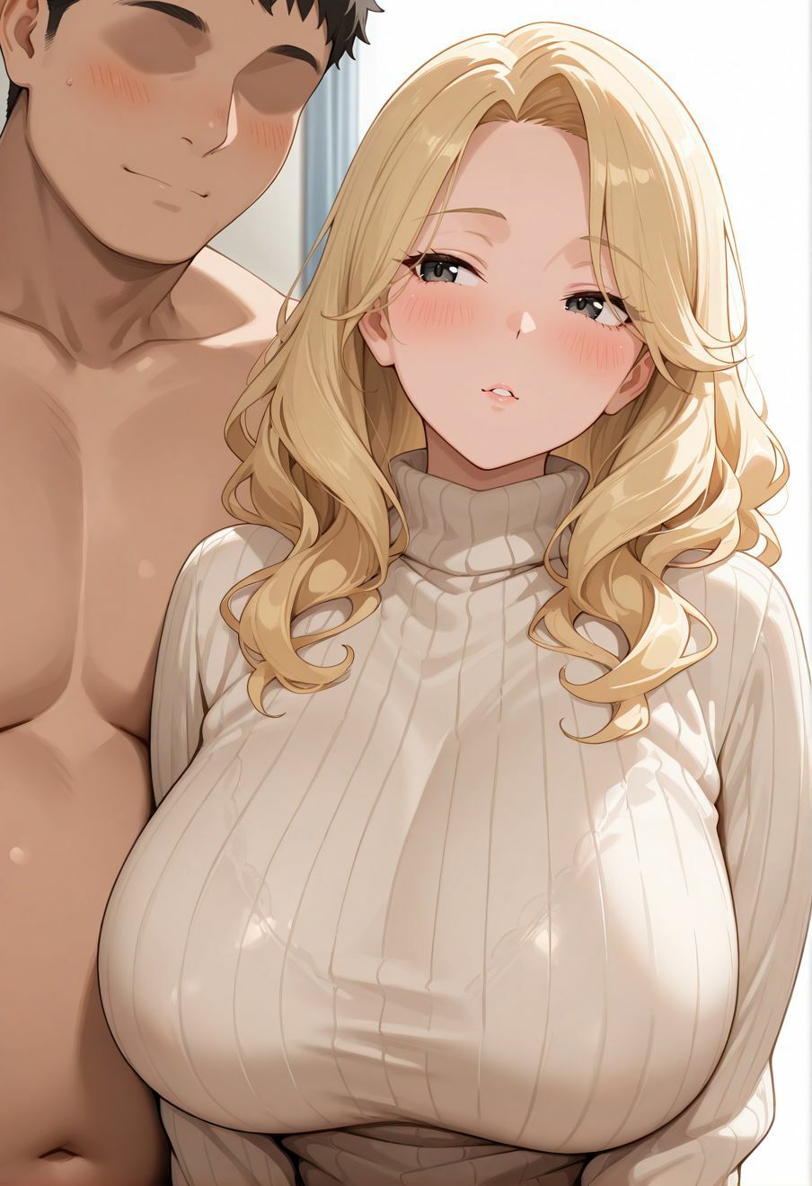 白ギャル人妻の不倫中出しセックス - サンプル画像 1