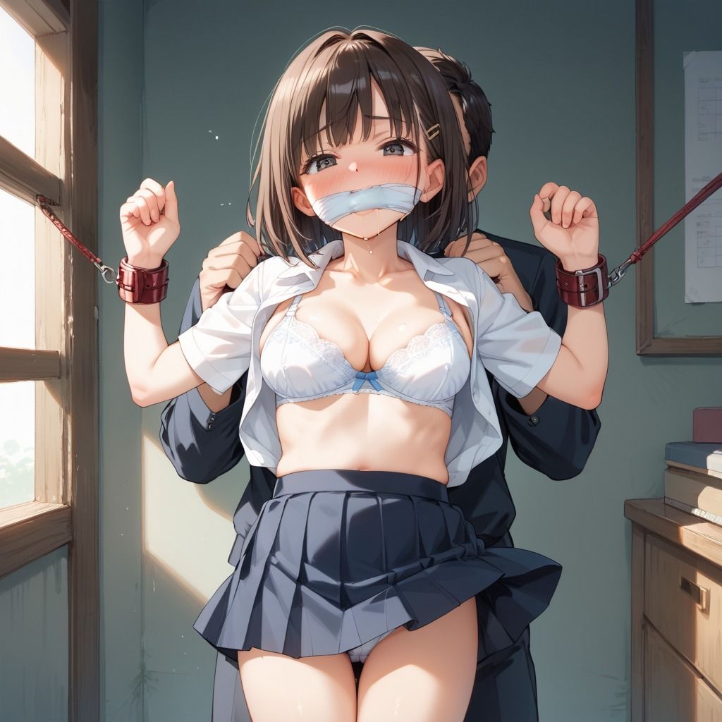 拘束ピストンで中出し快楽堕ちする女子校生 - サンプル画像 10