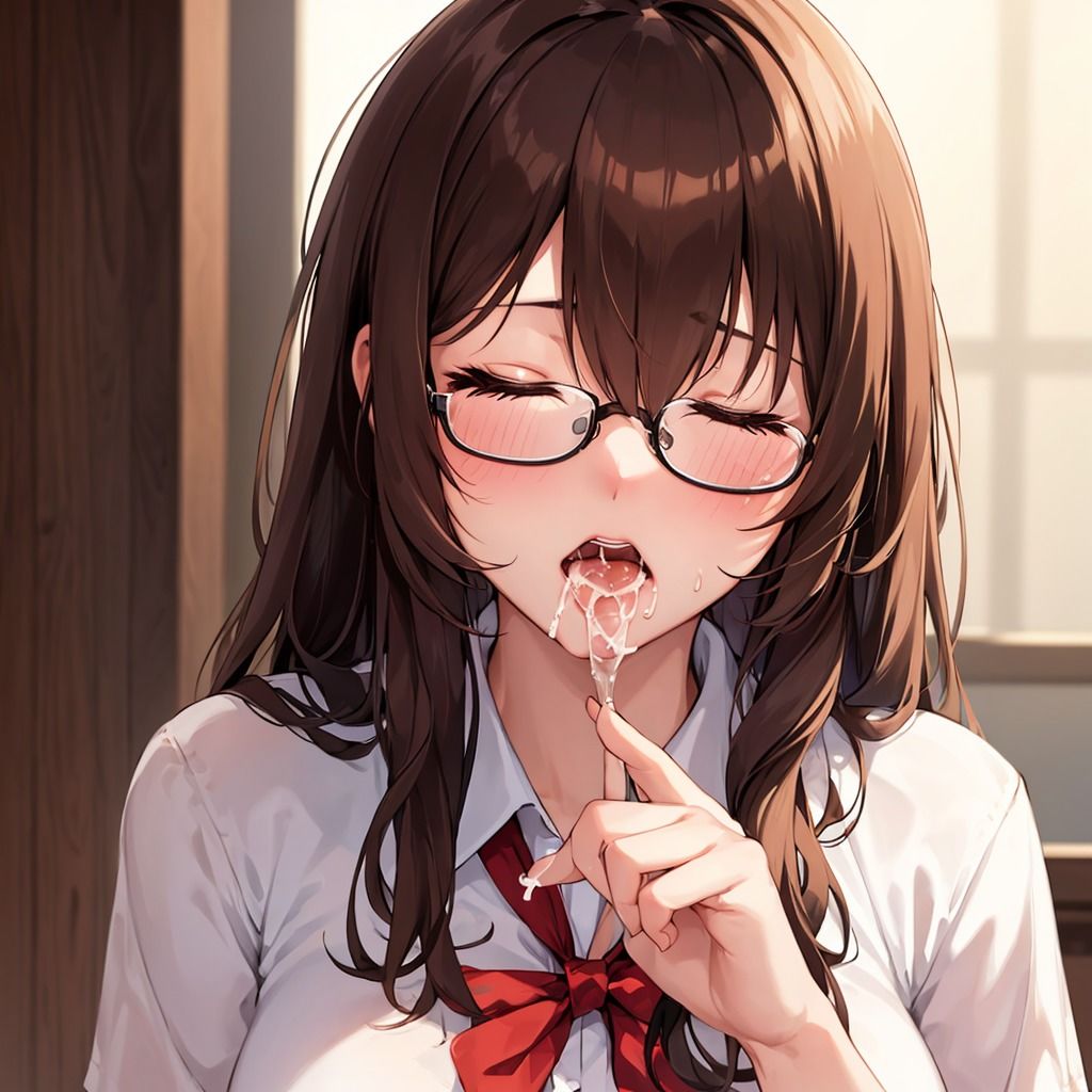 口固そうなメガネっ娘に何度も種付け - サンプル画像 4