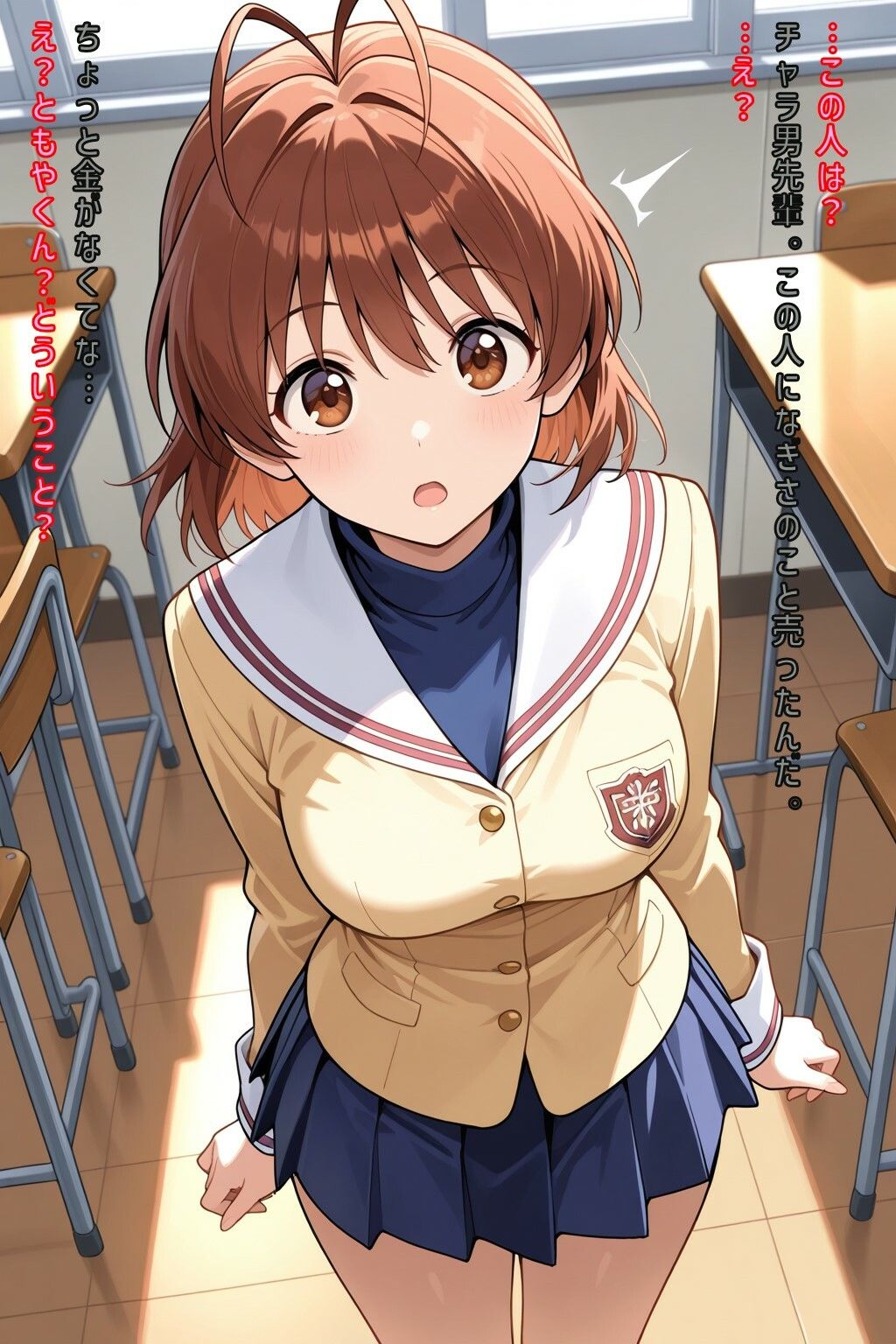 なぎさちゃんをチャラ男先輩に売りました - サンプル画像 2