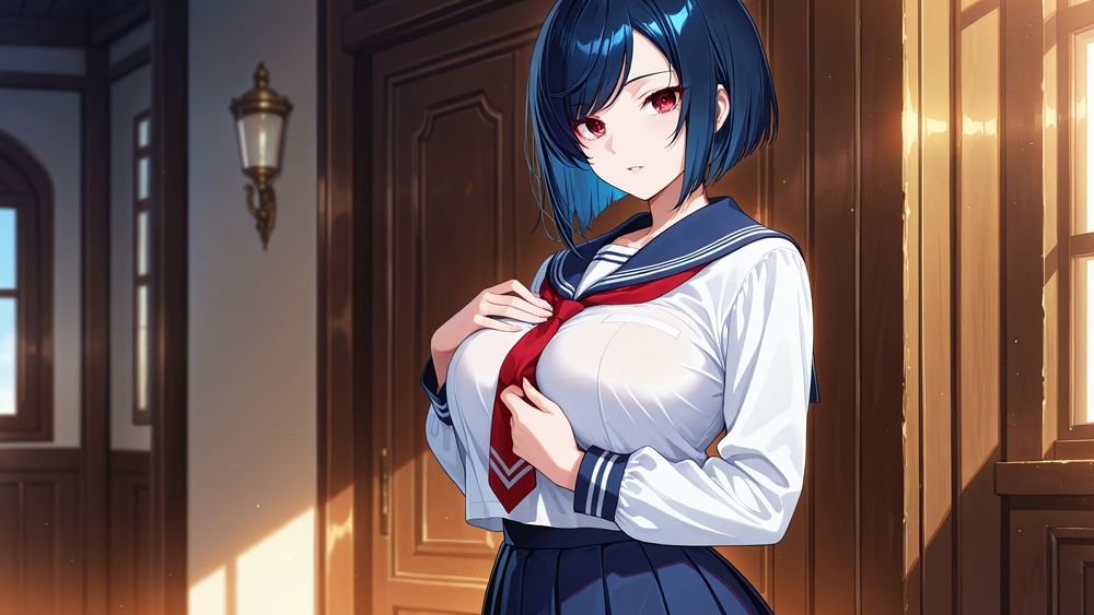【FANZA専売】【4K高画質】爆乳競泳水着姉妹とコーチの放課後種付け指導 - サンプル画像 2