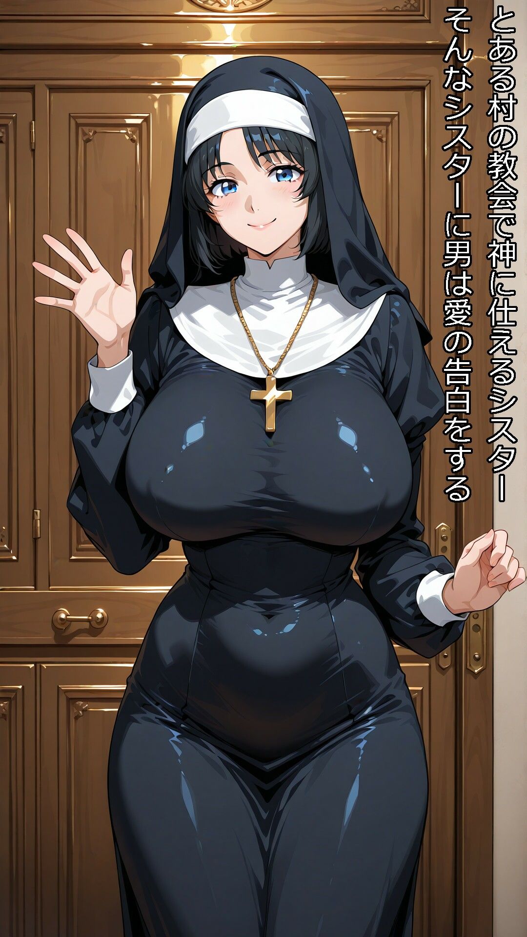 村一番の美人のシスターがドスケベ淫乱シスターになるまで - サンプル画像 1