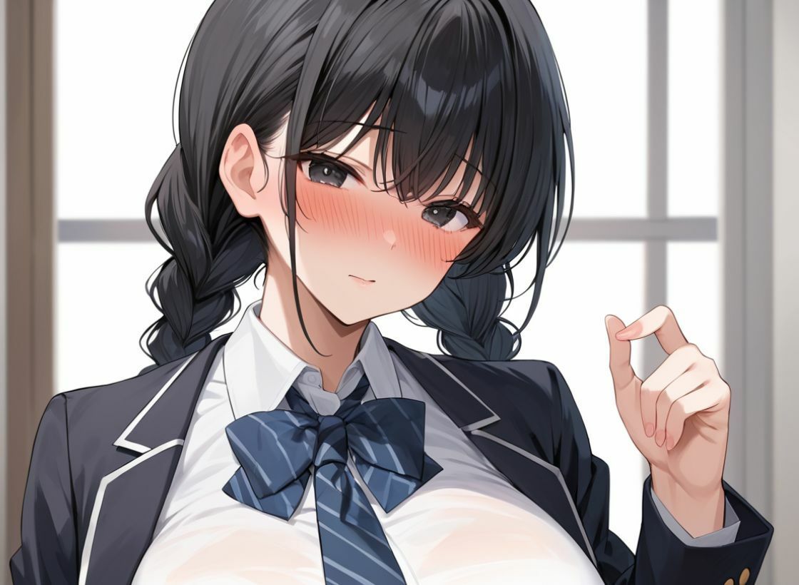 巨乳な優等生をオナホ化させる話 - サンプル画像 1