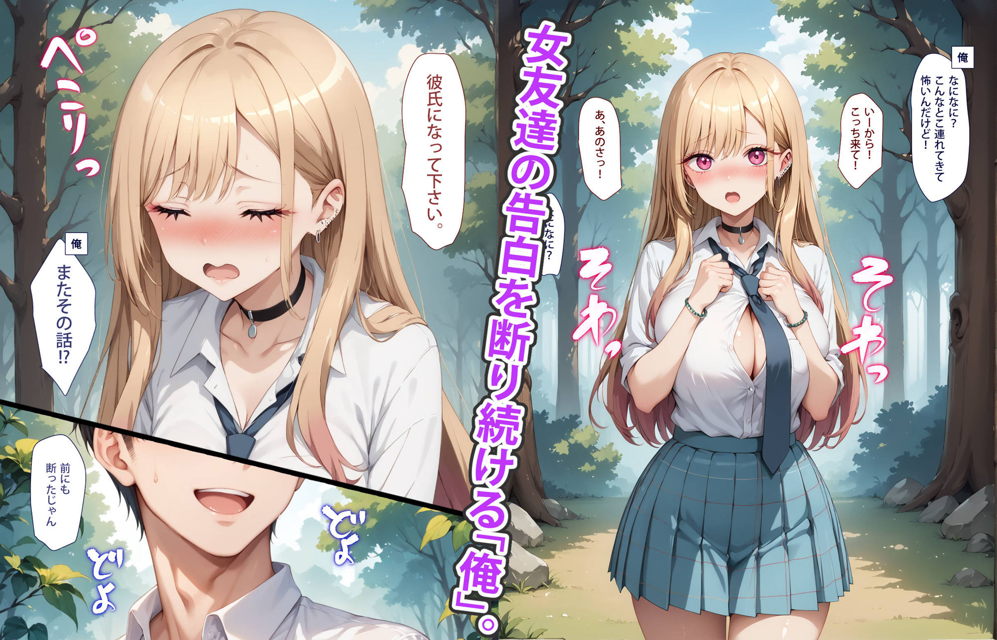 【体験版有】女友達、オナホになる。〜喜◯川海夢ちゃんがグイグイ来るだけのお話〜 - サンプル画像 1