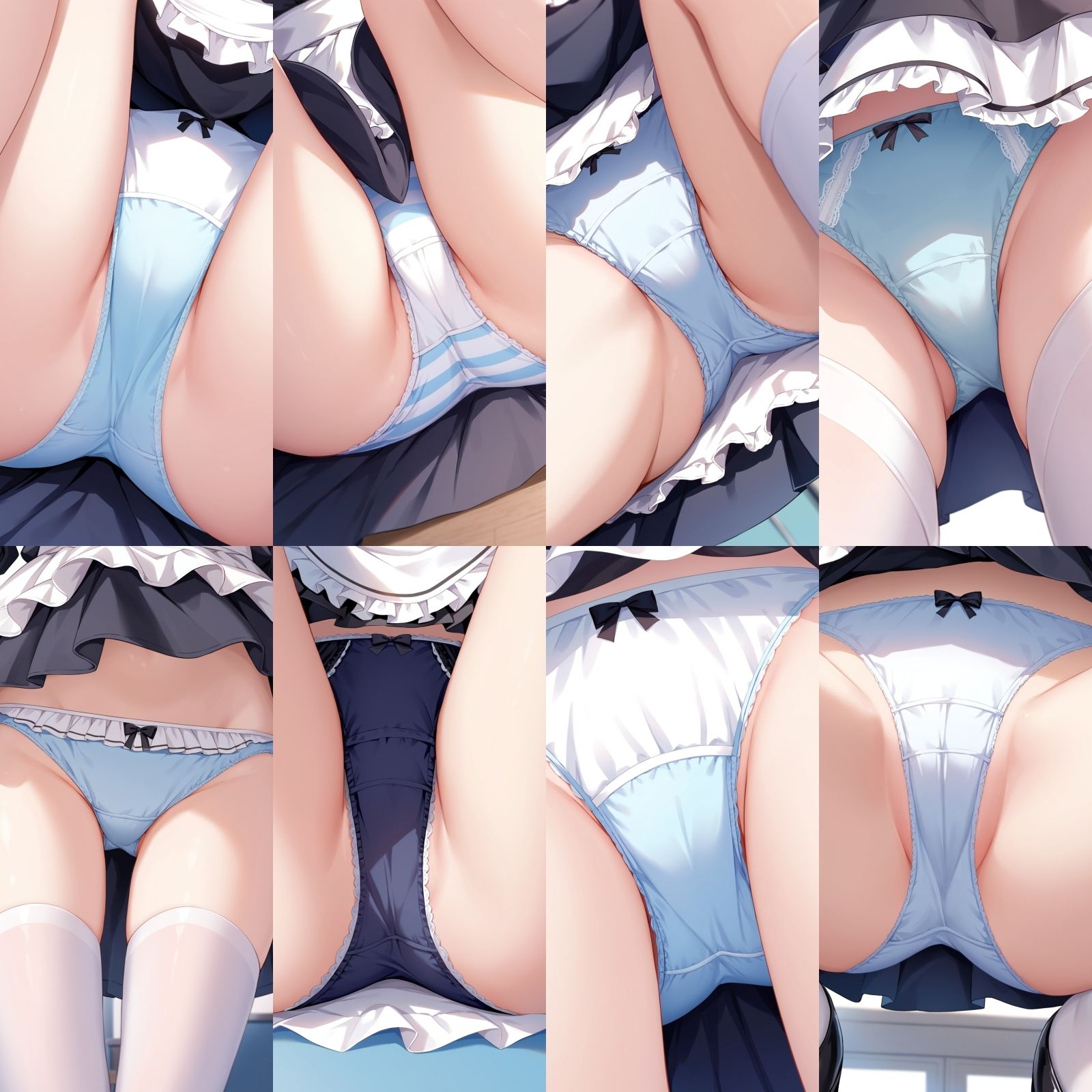 ご奉仕メイド喫茶ー近距離パンチラ前後ー【500枚】 - サンプル画像 1