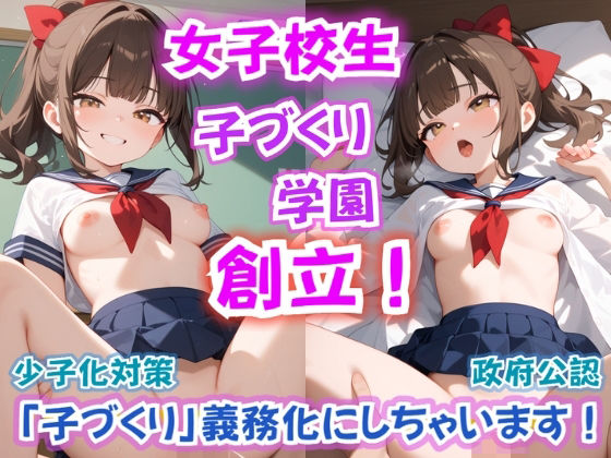 新設『子づくり学園』開校！ いきなり女子校生から『子を産む勉強』するの？  〜政府主導で究極の少子化対策に乗り出した！？〜