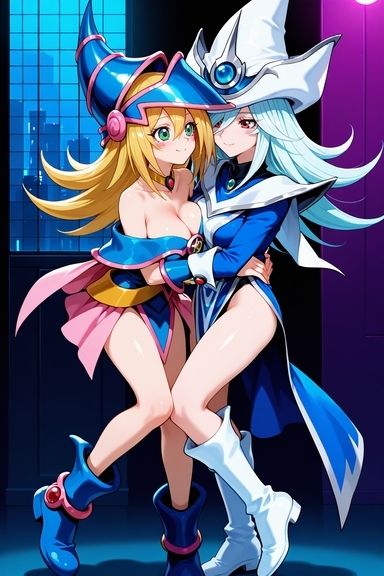 ブ◯マジ・ガールとサ◯レント・マジシャン百合プレイ - サンプル画像 1