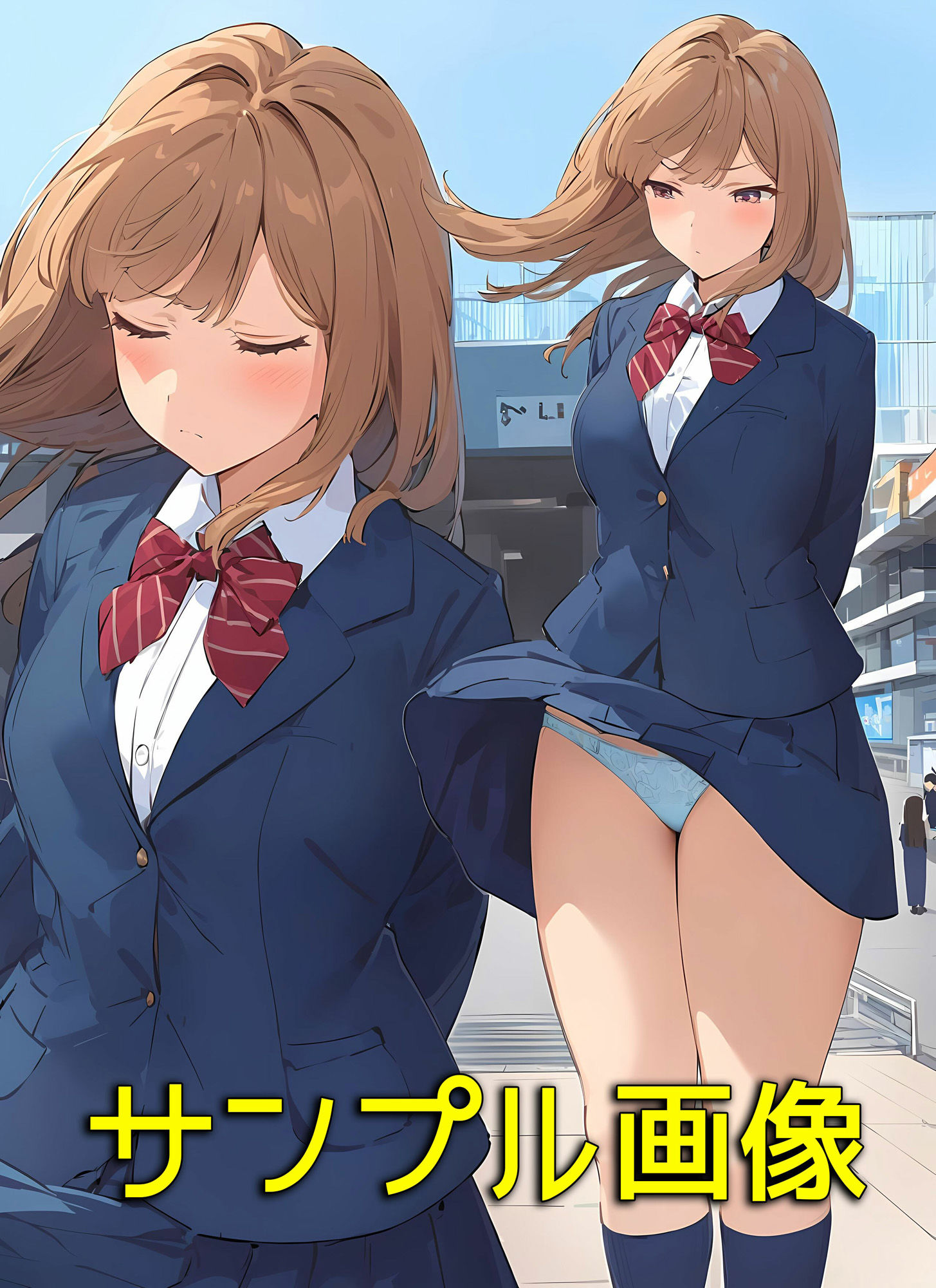僕はクラスメイト全員の下着が見たい23  風でスカートがめくれてしまった編 - サンプル画像 9