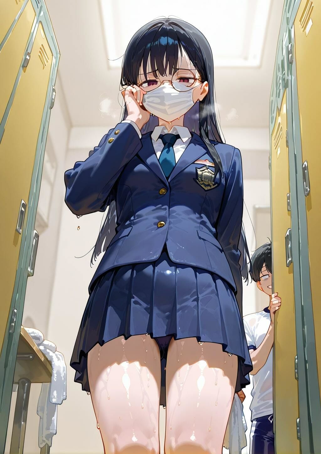 地味な水泳部マネージャーが脱いだらエロい - サンプル画像 1
