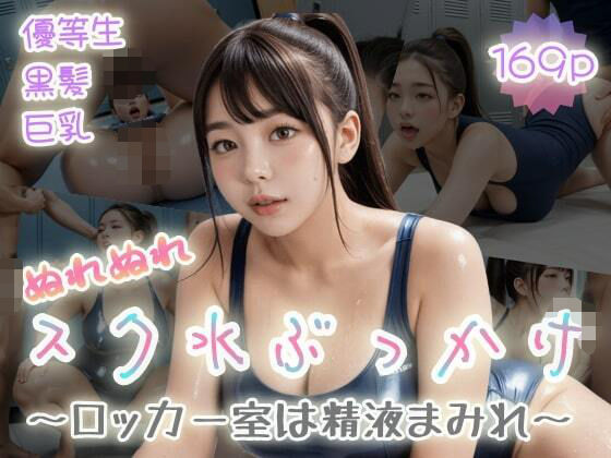 【優等生黒髪巨乳】ぬれぬれスク水ぶっかけ〜ロッカー室は精液まみれ〜