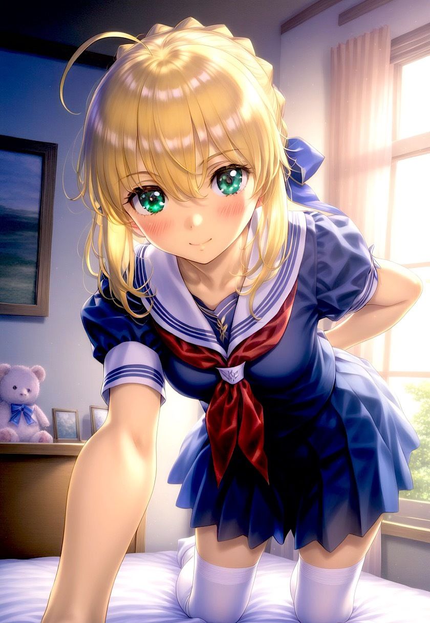 今日のおかず F◯te アルトリア・◯ンドラゴン  制服バージョン - サンプル画像 1