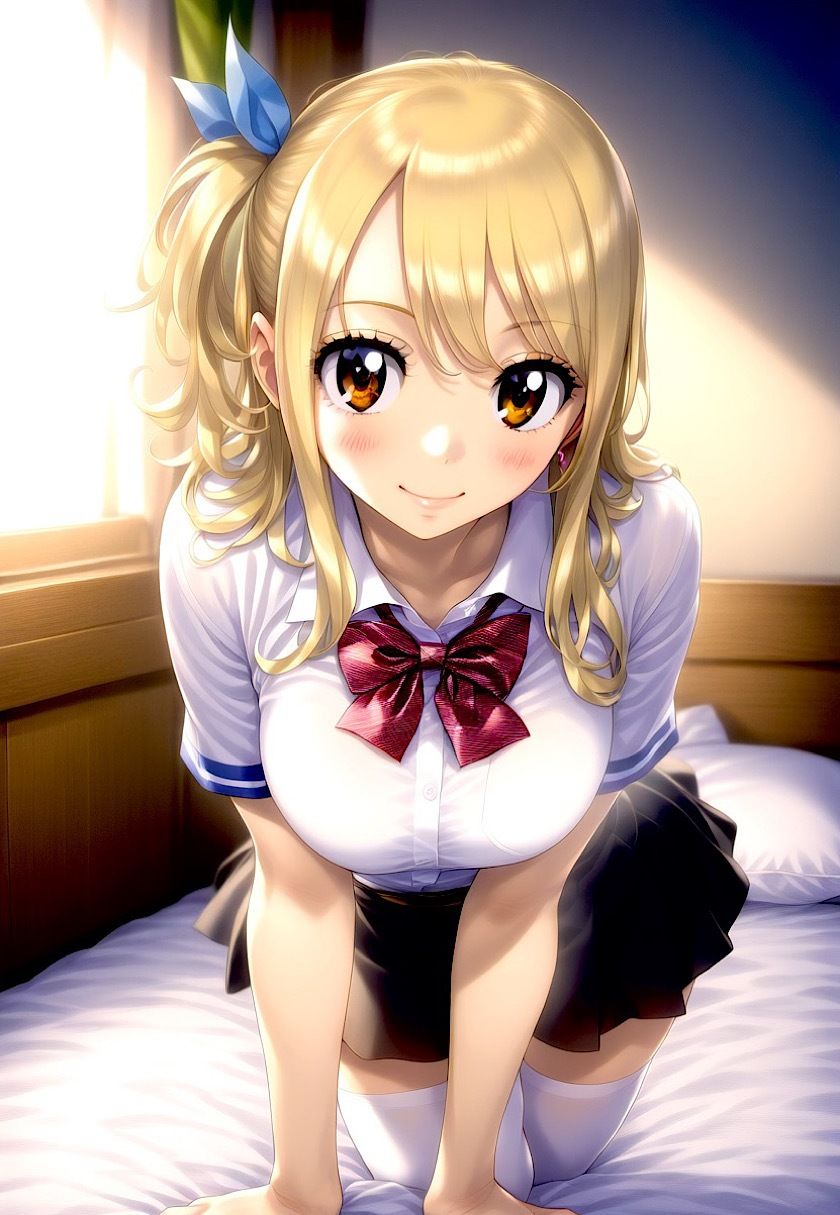 今日のおかず FAIRY ◯AIL ルーシィ・◯ートフィリア 制服バージョン - サンプル画像 1