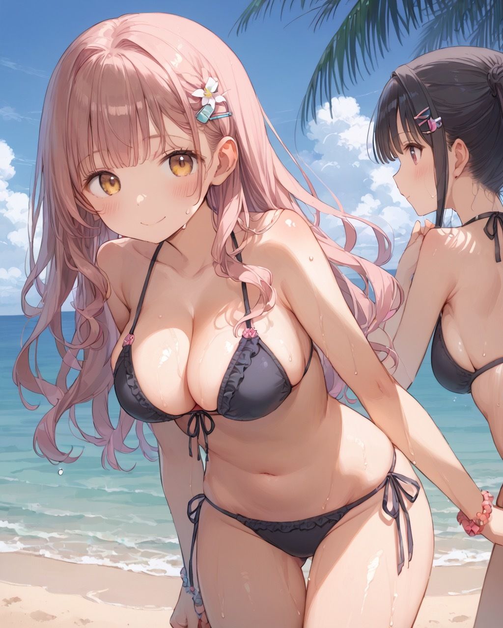 わからせセックス！地雷ちゃんに真夏のビーチで汗だく孕ませ - サンプル画像 4