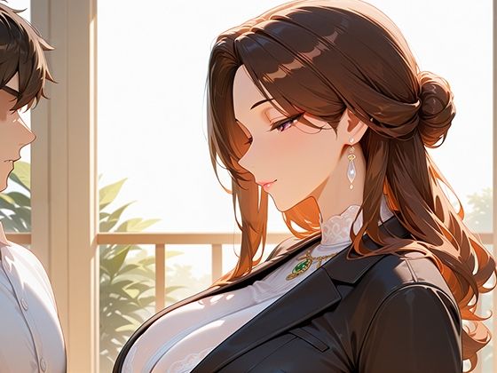 人妻上司 出張先で相部屋になった絶倫人妻上司 - サンプル画像 1