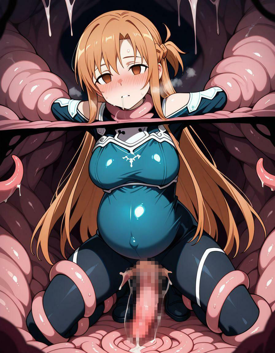 触手ボテ腹SAOヒロイン-アスナ編- - サンプル画像 9